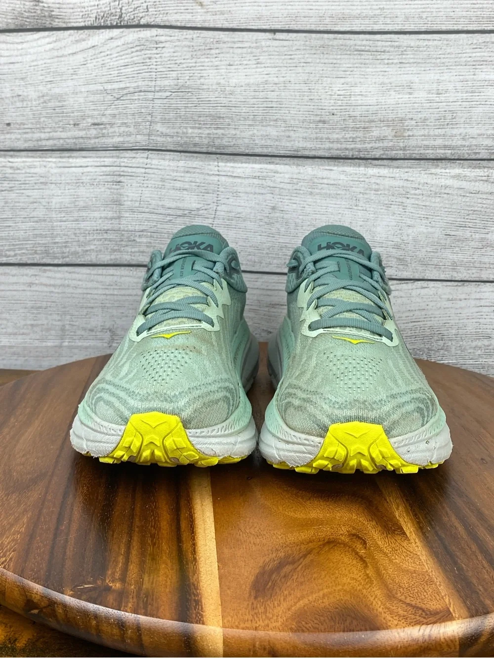 HOKA One One Challenger ATR 7 Wide Mist Green Trail Running Shoe Women’s Size 8